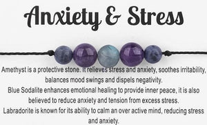Anxiety & Stress Crystal Bracelet - Q y o r a 